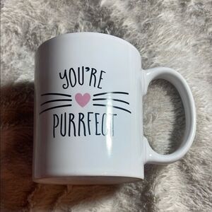 You're Purrfect White Mug cat lovers